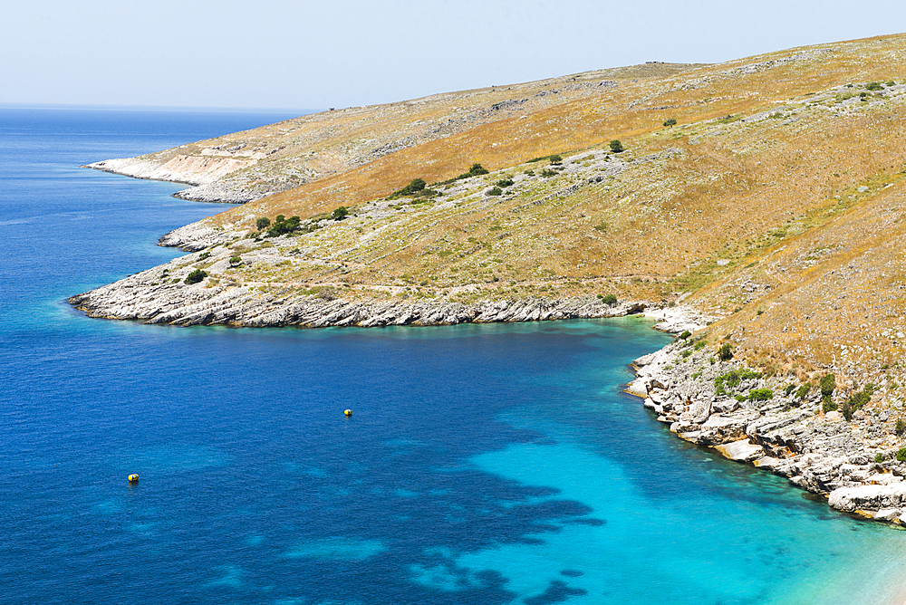 Ionian coast near Liamani Beach, Albania, Europe