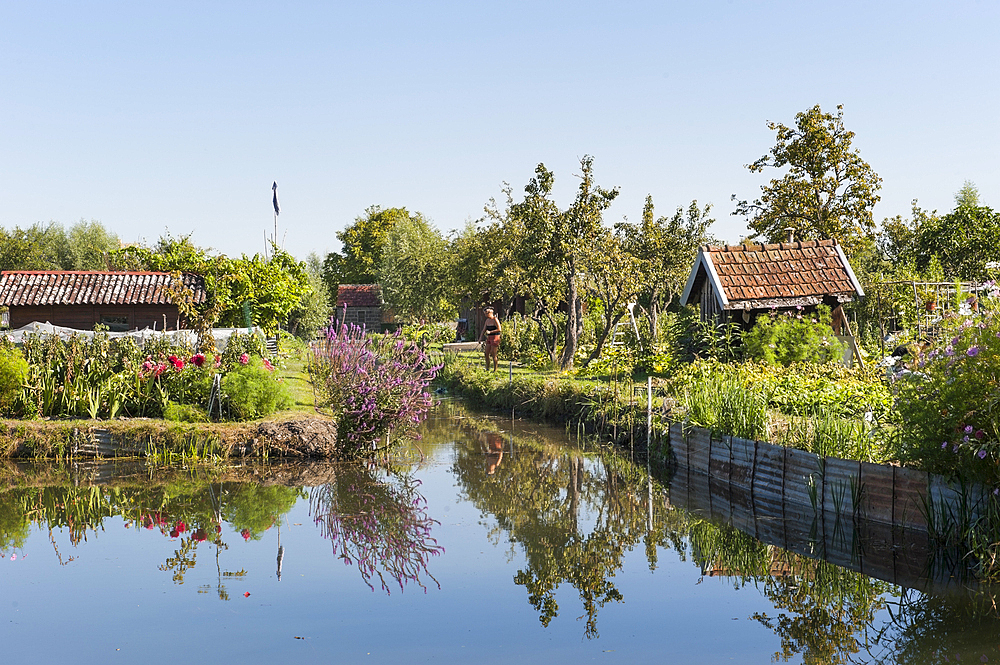 The Marshes in Bourges,Cher department,Berry province,region of Centre,France,Europe