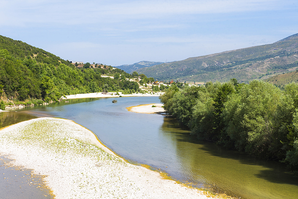 Vjosa River, near Tepelen, Albania, Europe