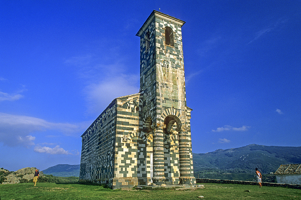 San Michele de Murato church (12th century), region of Nebbio, Haute-Corse department, Northern Corsica,France,Europe