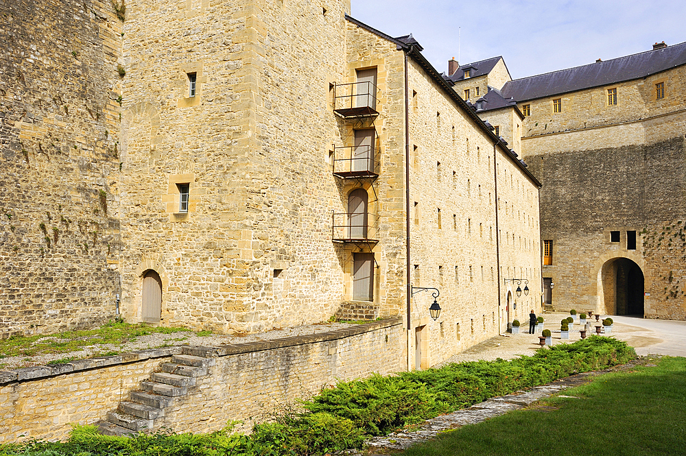 Hotel of the Chateau,one of the largest fortified medieval castle in Europe,Sedan,Ardennes department,Champagne-Ardenne region,France,Europe