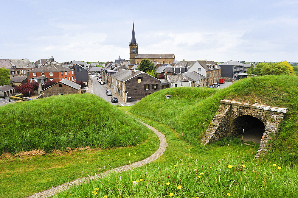 The fortified city of Rocroi,Ardennes department,Champagne-Ardenne region of northeasthern France,Europe