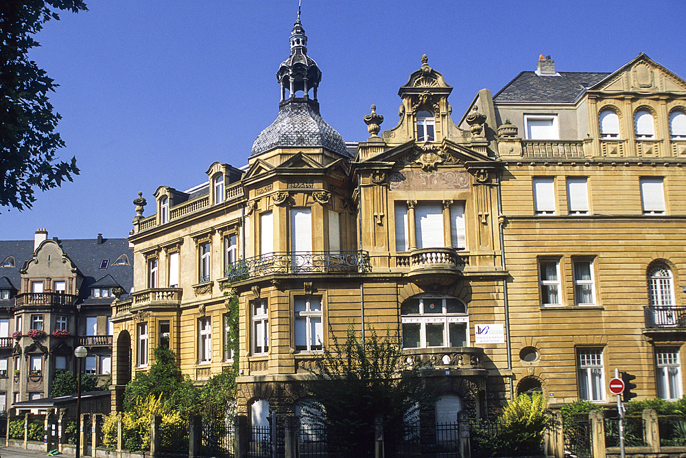 Buildings in the Foch Avenue, German imperial area,Metz,Moselle department,Lorraine region,France,Europe