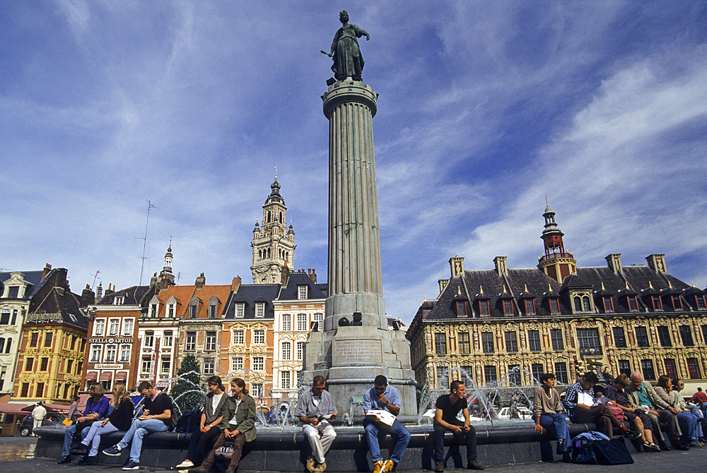 Grand Place, Lille,Nord department,Nord-Pas-de-Calais region,France,Europe