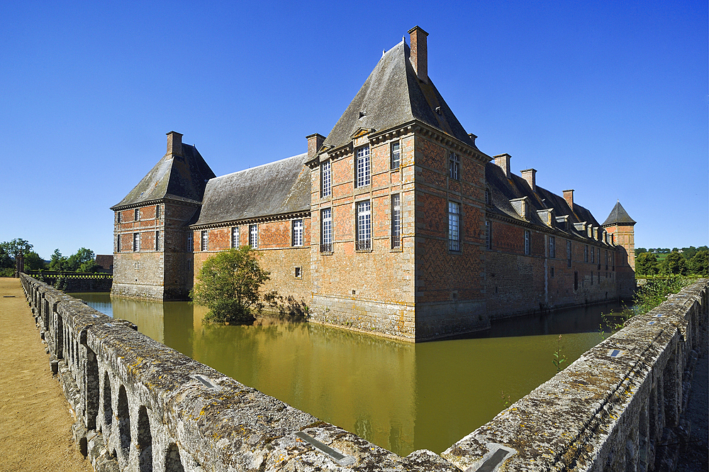 Chateau de Carrouges, Domfront, department of Orne, Normandie region, France, Europe