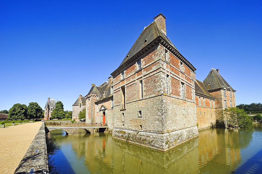 Chateau de Carrouges, Domfront, department of Orne, Normandie region, France, Europe