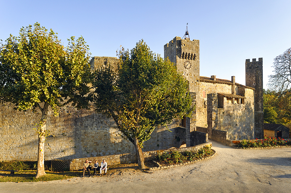 Fortified village of Larresingle,around Condom,Gers department, Occitanie region, southwest of France,Europe