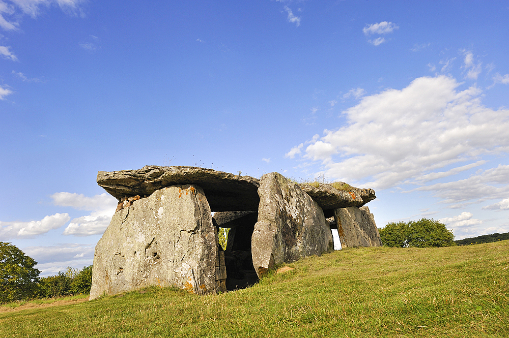 Madeleine Megalithic Dolmen at Gennes, Maine-et-Loire department, Pays de la Loire region, France, Europe