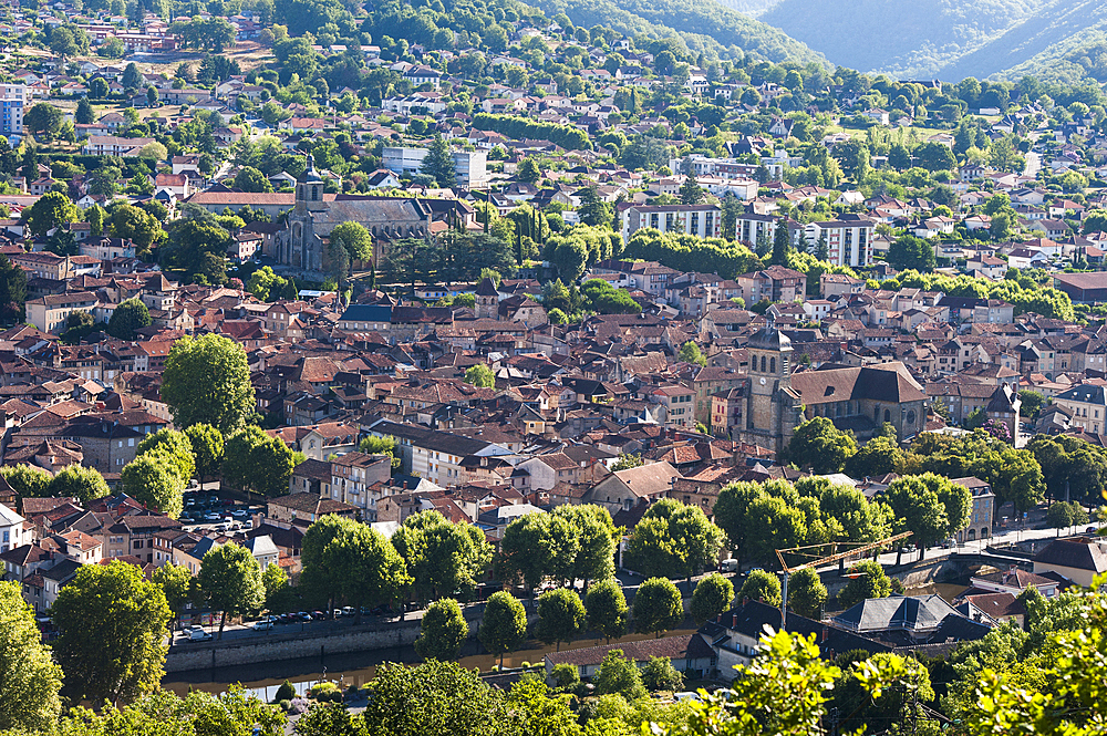 City of Figeac, Lot department, region of Midi-Pyrenees, Occitanie, southwest of France, Europe