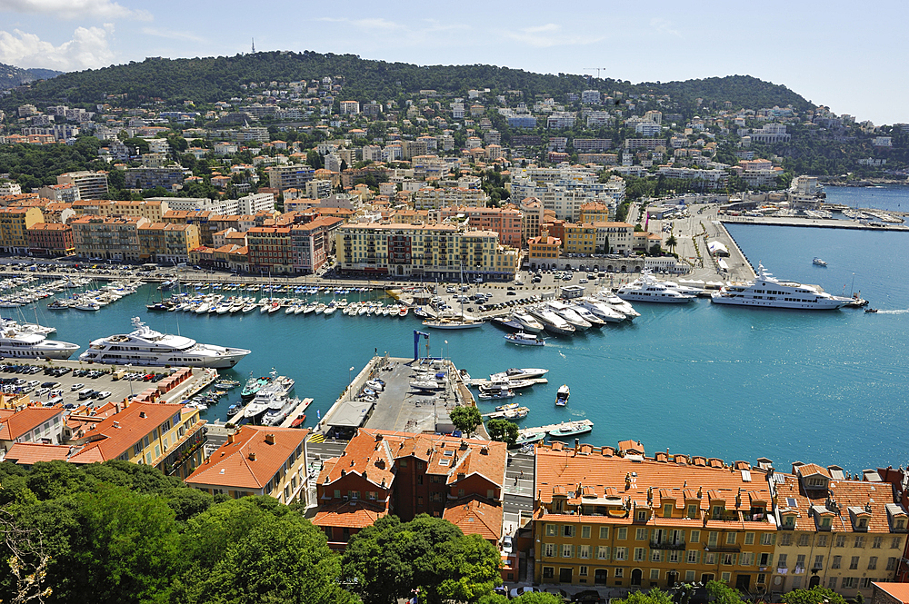 Harbour of Nice,Alpes-Maritimes department,Provence-Alpes-Cote d'Azur region,southeast of France,Europe.