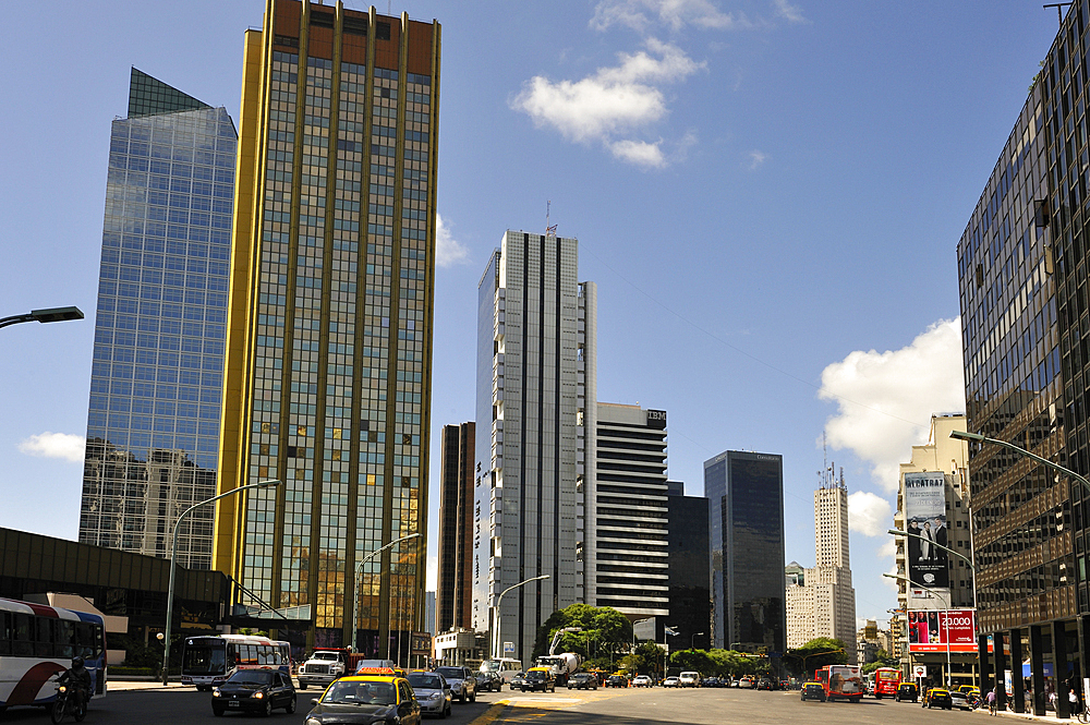 Alem Avenue in Catalinas area, City Center, Buenos Aires, Argentina, South America