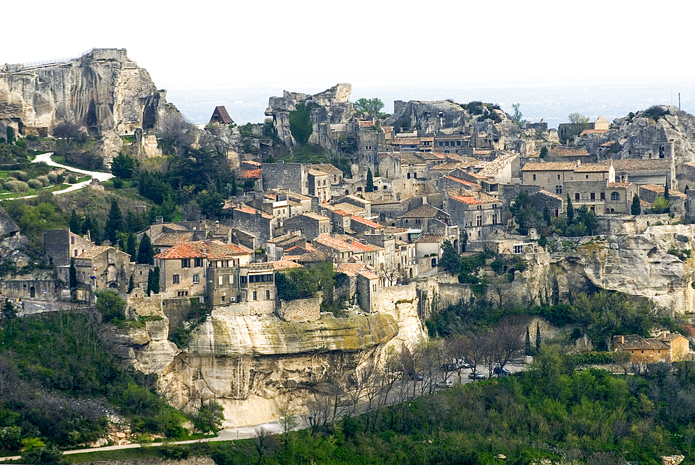 Les Baux-de-Provence, Alpilles mountains,Bouches-du-Rhone department,Provence-Alpes-Cote d'Azur region,France,Europe