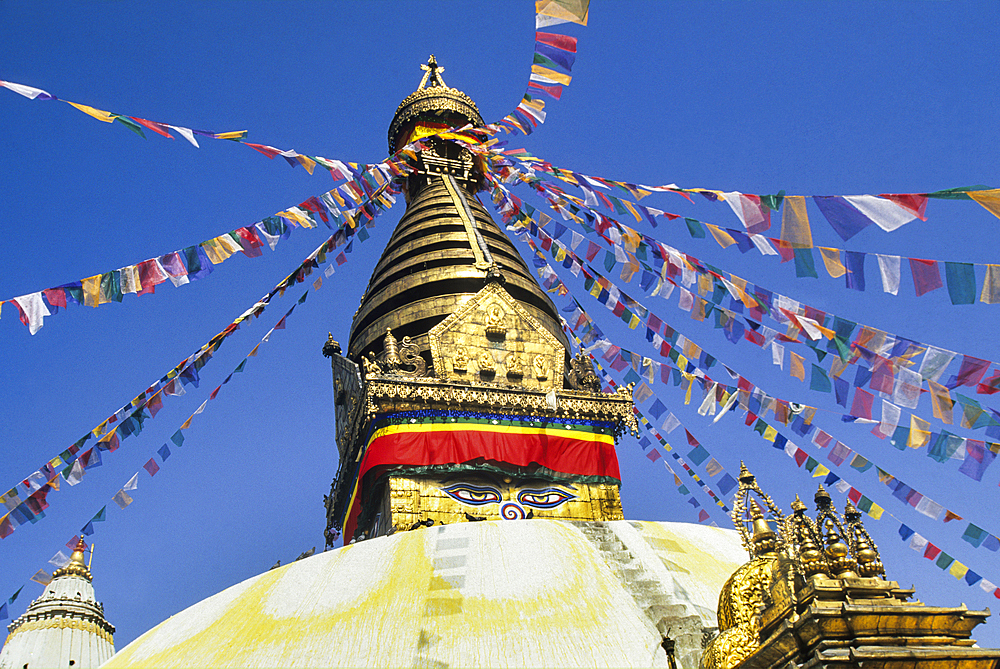Stupa, Swayambhunath is one the oldest Buddhist sites of Nepal,Kathmandu,Himalaya,South Asia