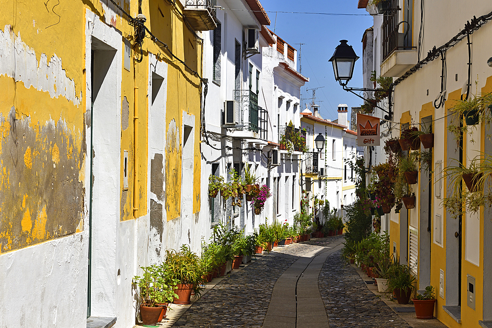 Street of Moura, Alentejo region, Portugal, southwertern Europe