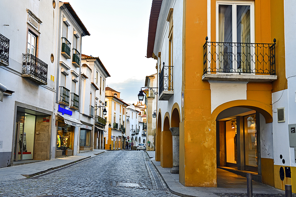 Joao de Deus street, Evora, Alentejo region, Portugal, southwertern Europe