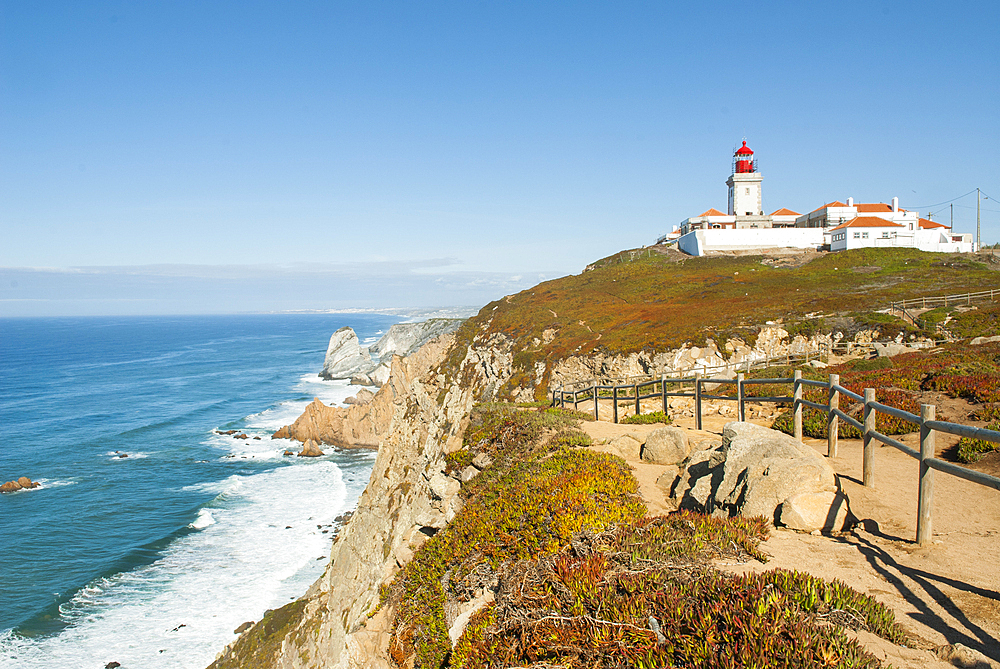 Cabo da Roca, the westernmost extent of continental Europe, Roca Cape, Sintra, near Lisbon, Portugal, Europe