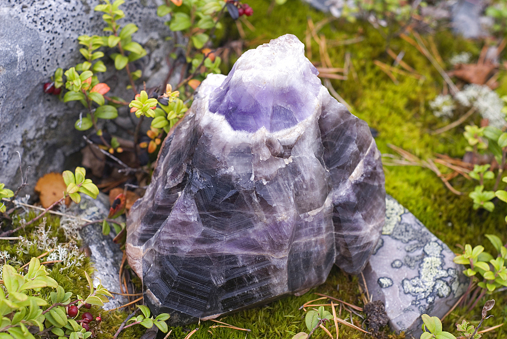 Big sample from the Amethyst Mine,Lampivaara Hills,Pyha-Luosto National Park,Lapland,Finland, Northern Europe