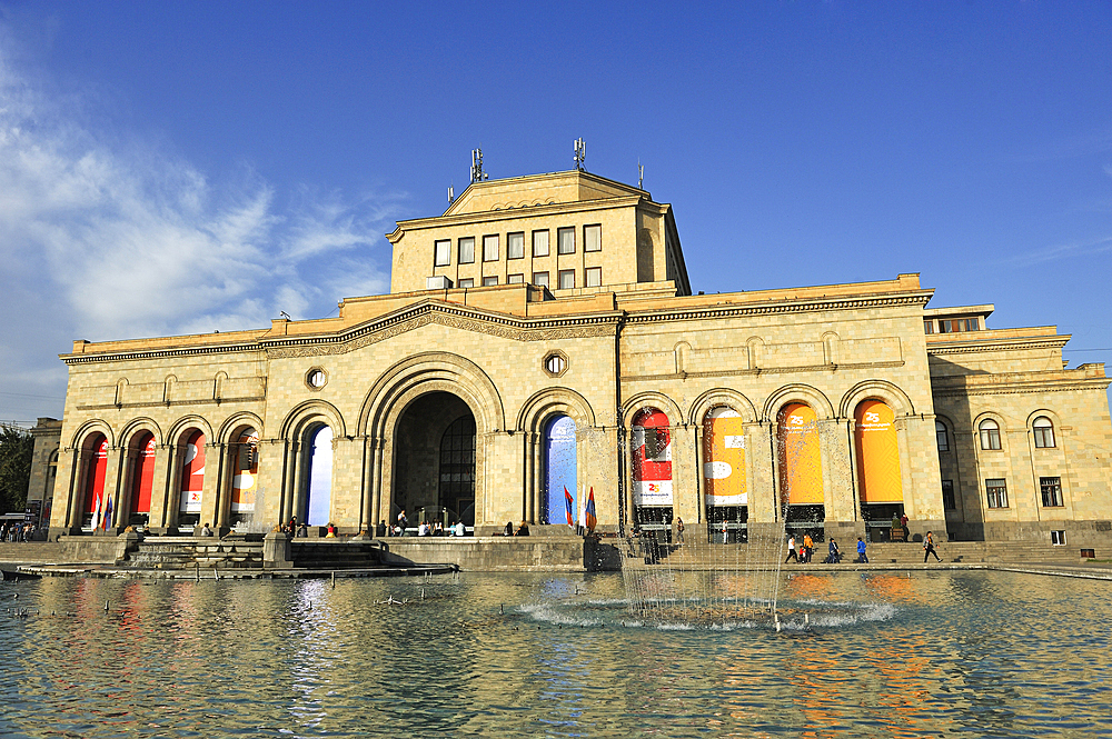 History Museum and National Art Gallery on Republic Square, Yerevan, Armenia, Eurasia