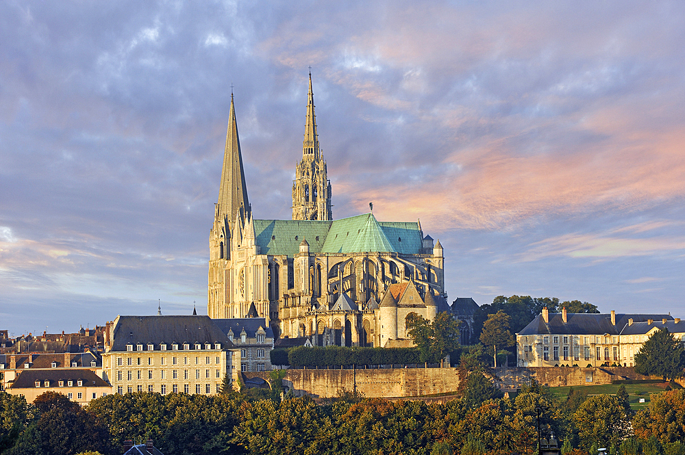 Cathedral of Our Lady of Chartres, UNESCO World Heritage Site, Chartres, Eure-et-Loir department, Centre region, France, Europe