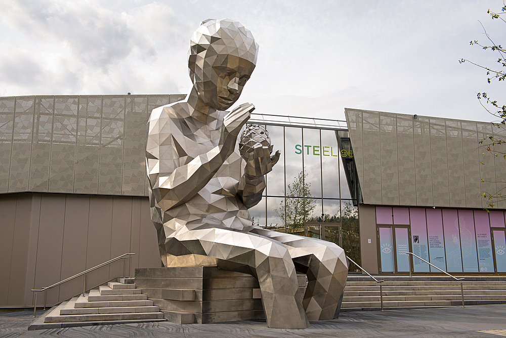 The Magic of Lucy, 2020, by David Mesguich, Steel Mall, Saint-Etienne, Loire department, Auvergne-Rhone-Alpes region, France, Europe