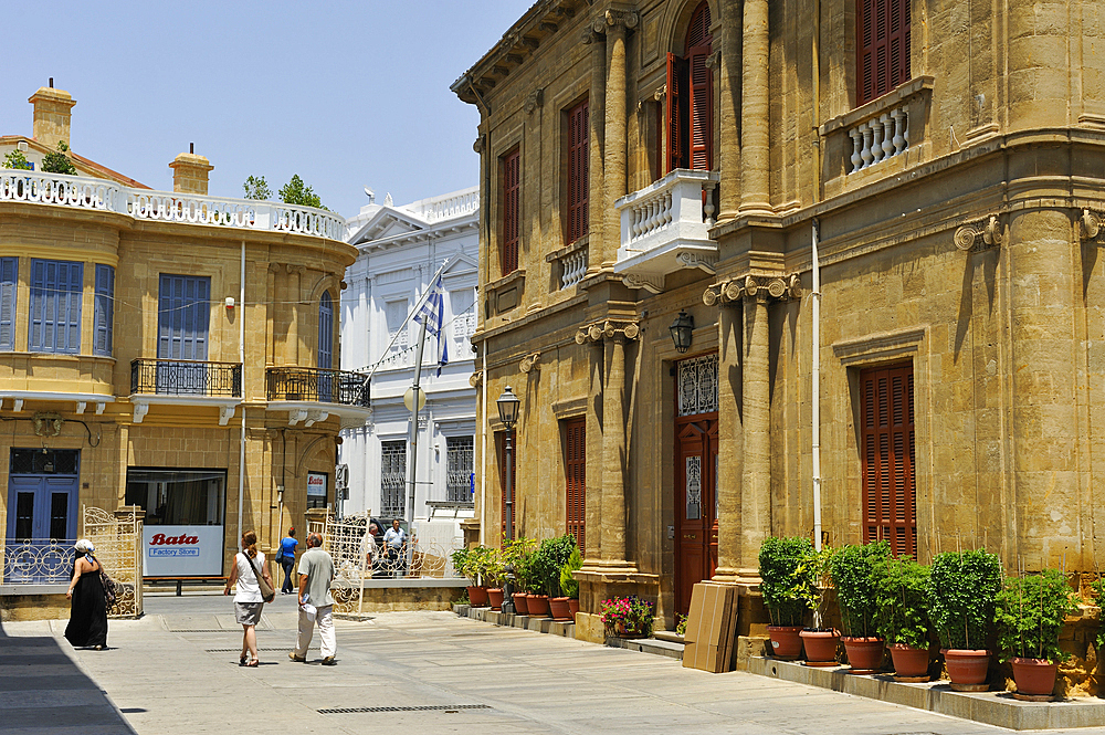 Colonial architecture in the old town of Nicosia, Cyprus, Eastern Mediterranean Sea, Europe