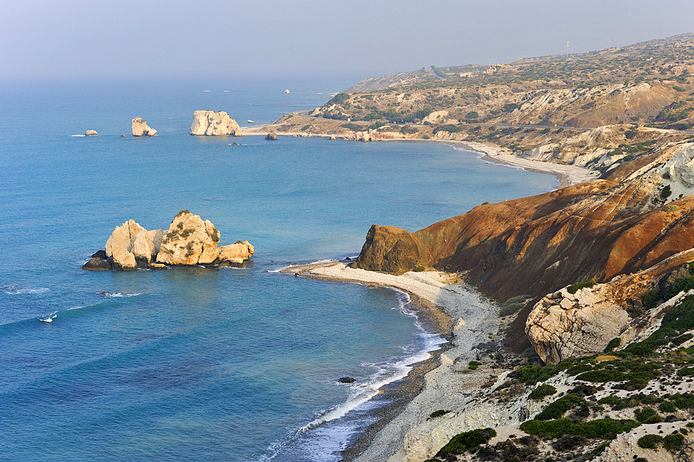 Petra Tou Romiou site, legendary birthplace of Aphrodite, Cyprus, Eastern Mediterranean Sea, Europe