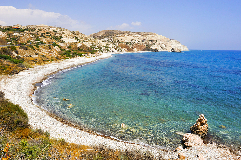 Petra Tou Romiou site, legendary birthplace of Aphrodite, Cyprus, Eastern Mediterranean Sea, Europe