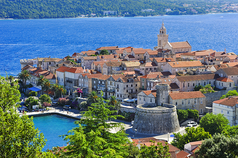 Korcula old town, Korcula island, Croatia, Southeast Europe