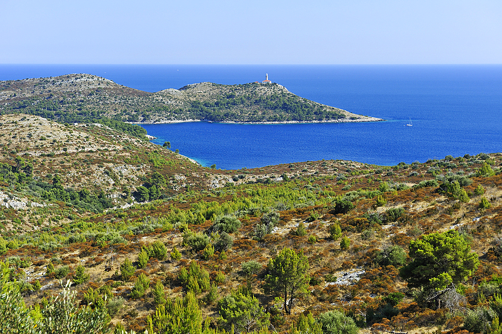 Bay of Skrivena Luka (Hidden Harbor), Lastovo island, Croatia, Southeast Europe