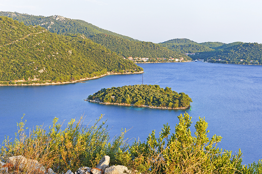 Makarac islet in Velo Lago bay, Pasadur, Lastovo island, Croatia, Southeast Europe