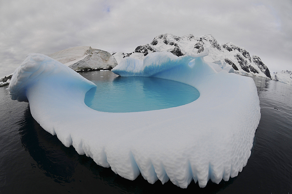 Iceberg swimming pool, Antarctica.
