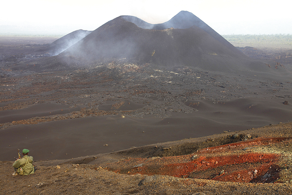 January 24, 2012 - Scoria cone on Nyamuragira Volcano, Democratic Republic of Congo.