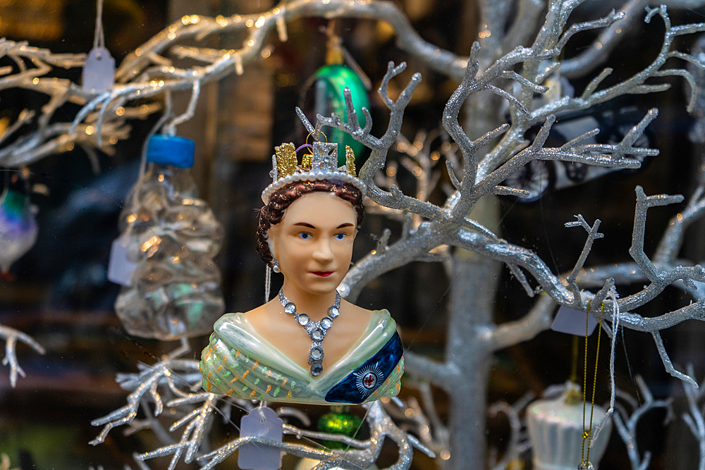 Christmas tree ornament of Queen Elizabeth II