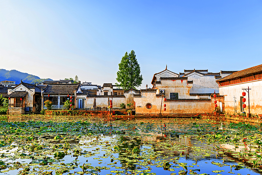 Chengkan Ancient Village, Huangshan City, Anhui, China. The village was established 1800 years ago by the Luo family clan. It has buildings dating as early as the Song Dynasty (960 to 1279 AD).