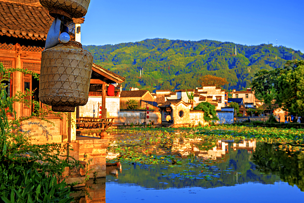 Chengkan Ancient Village, Huangshan City, Anhui, China. The village was established 1800 years ago by the Luo family clan. It has buildings dating as early as the Song Dynasty (960 to 1279 AD).