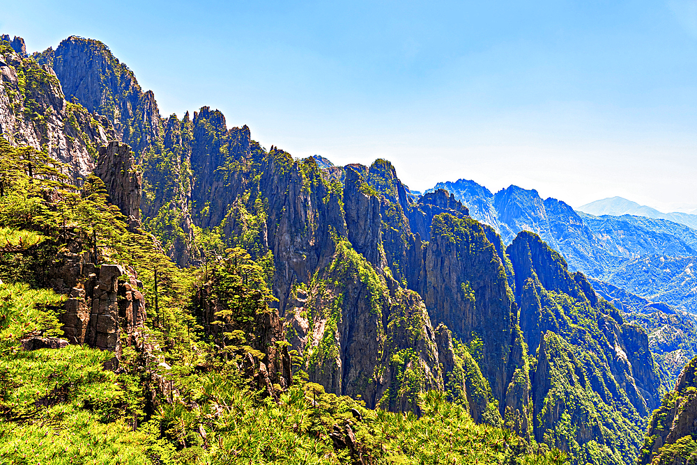 Huangshan (Mt Huang), UNESCO World Heritage and UNESCO Global Geopark, Anhui Province, China.