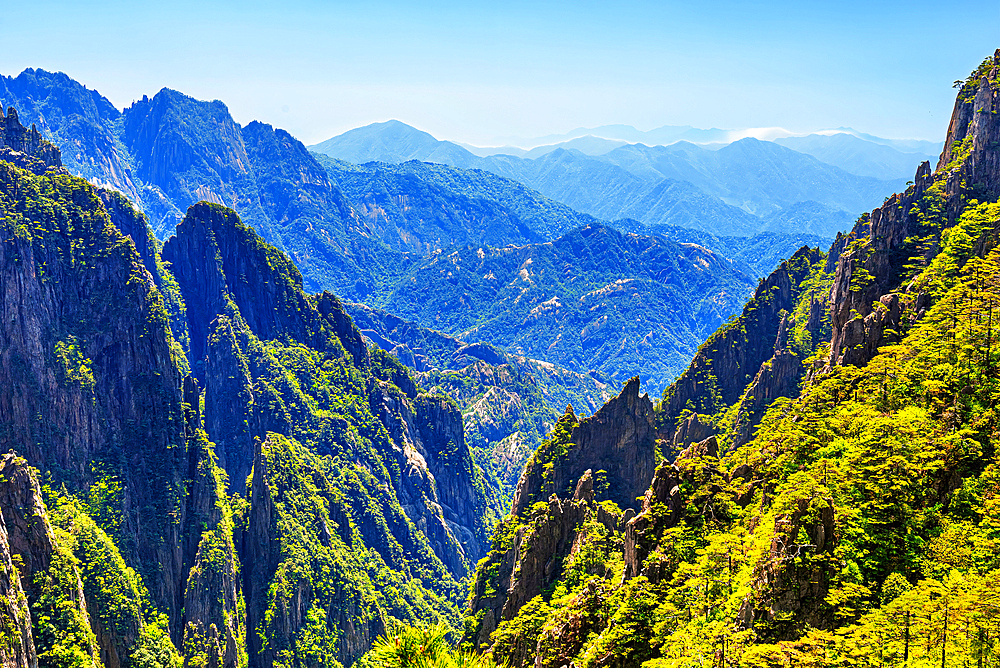 Huangshan (Mt Huang), UNESCO World Heritage and UNESCO Global Geopark, Anhui Province, China.