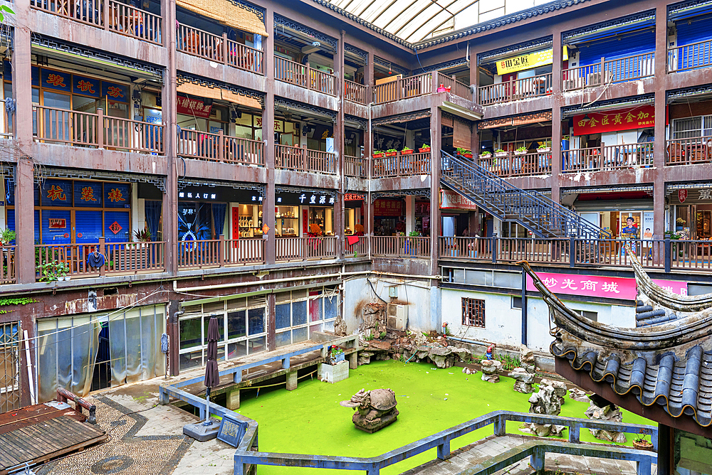 A local community mall in Wuxi City, Jiangsu, China
