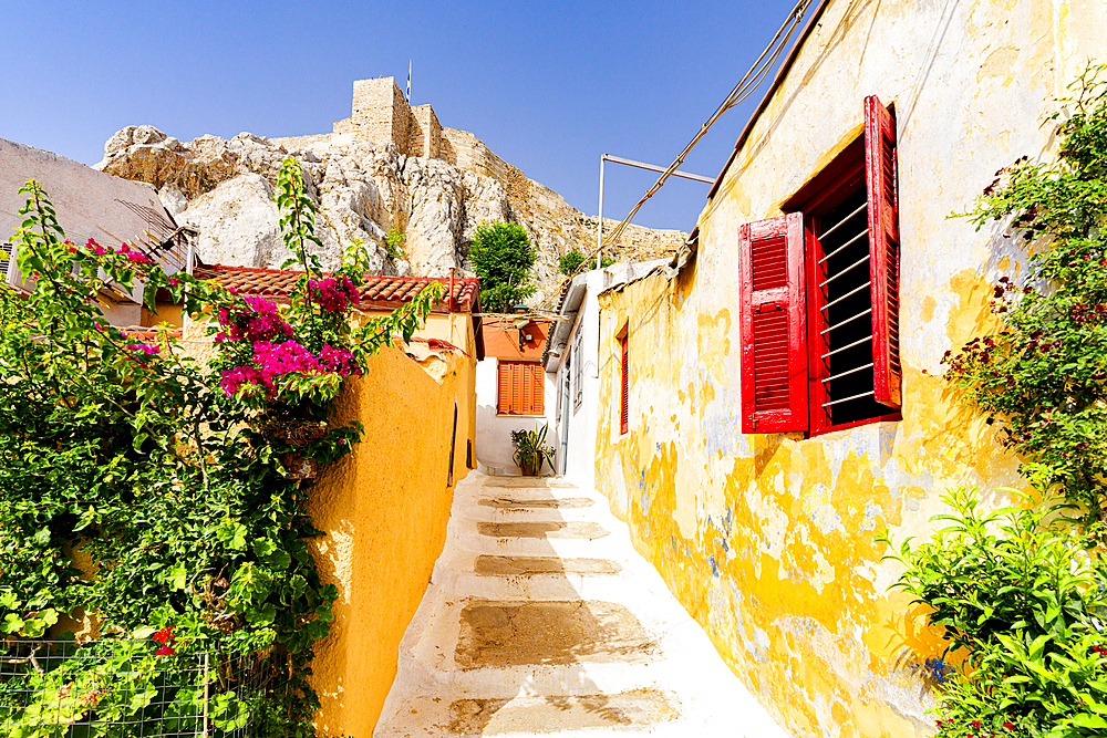 Picturesque neighborhood of Anafiotika, Athens, Attica, Greece