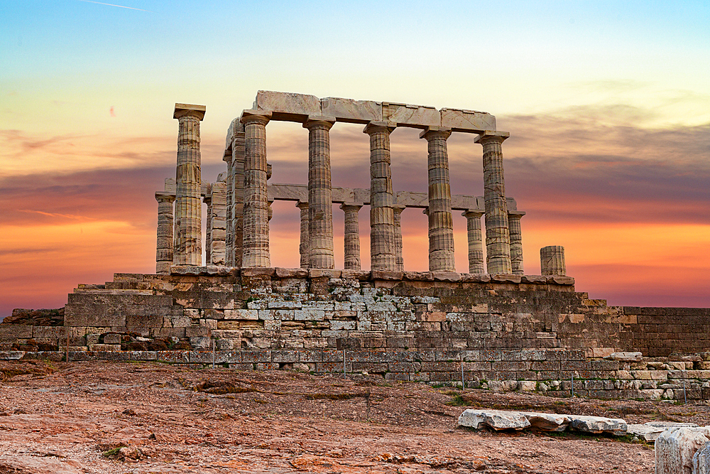 Temple of Poseidon, Cape Sounion, Attica, Greece