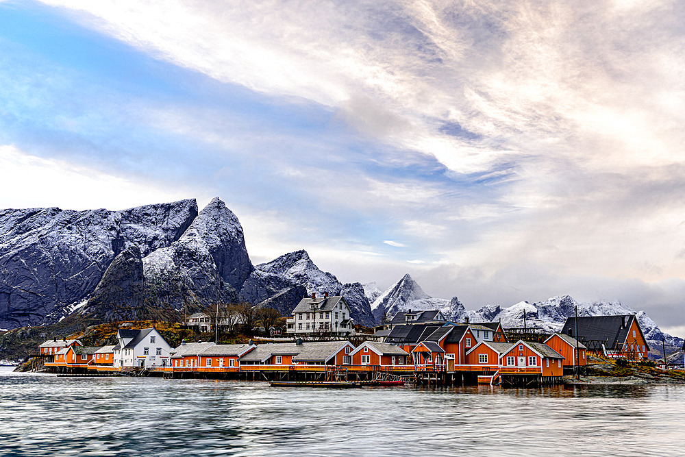 Fishing village of Sakrisoy, Reine, Lofoten Islands, Norway