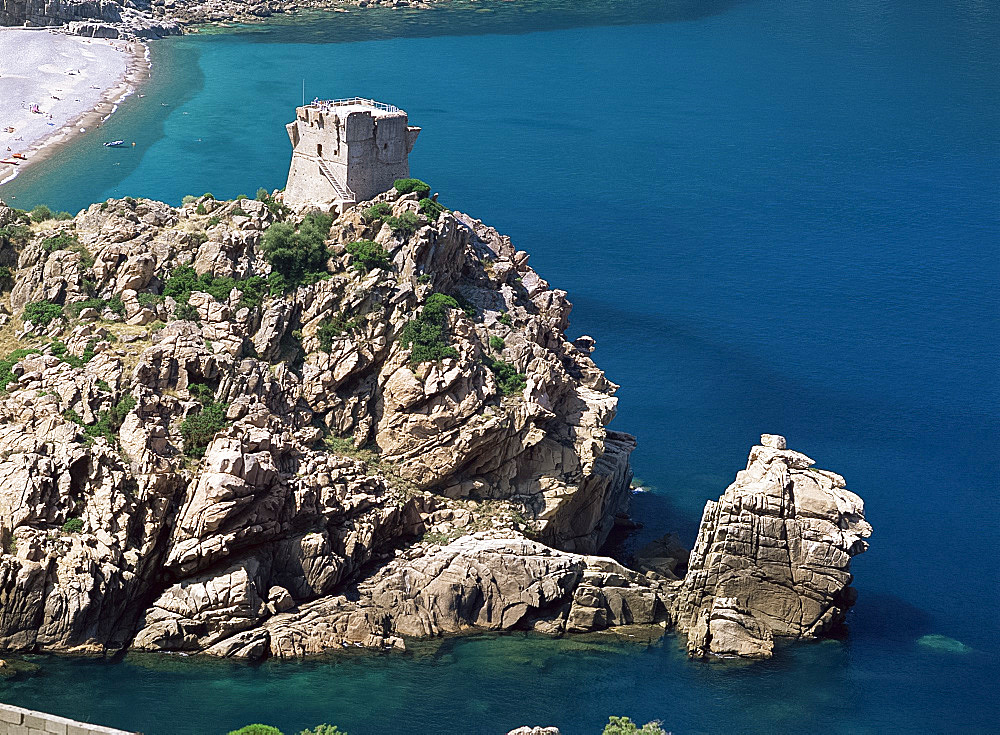 Porto Tower, Porto, Corsica, France, Mediterranean, Europe