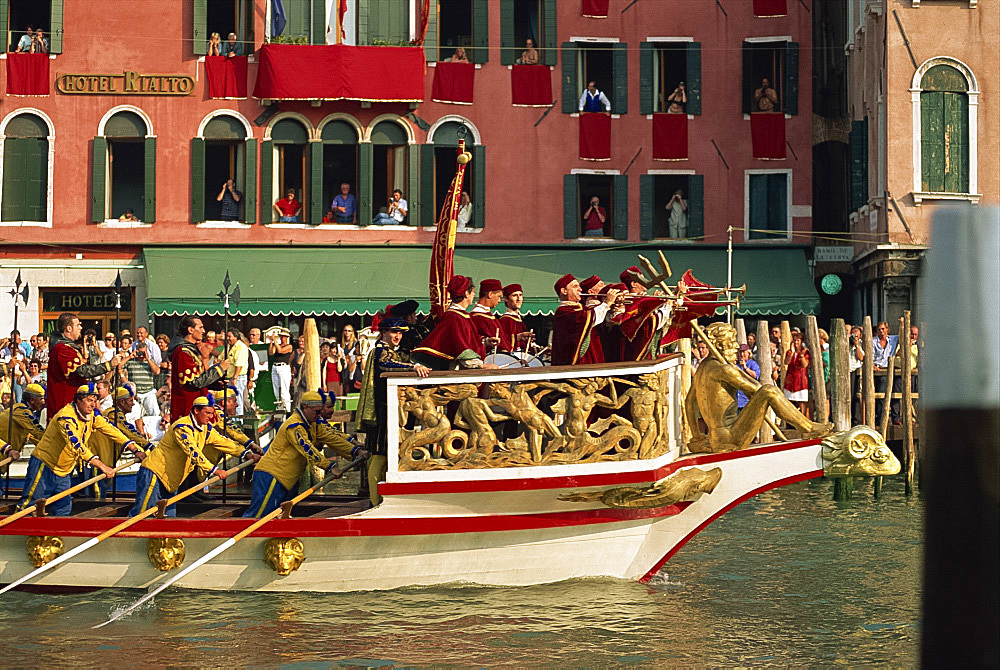 Regatta Storica, Venice, UNESCO World Heritage Site, Veneto, Italy, Europe