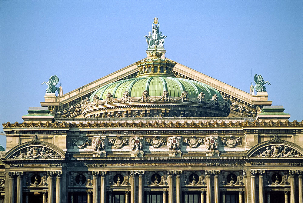 Facade of L'Opera de Paris, Paris, France, Europe