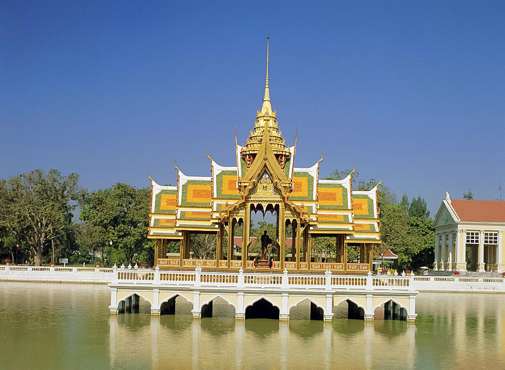 Phra Thinang Aiswan Thipha-at Pavilion, Bang Pa-in Palace, Nakhon Si Ayutthaya Province, Thailand