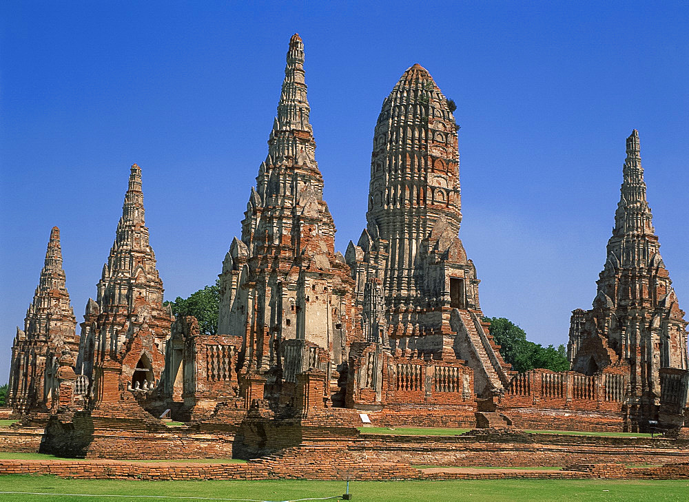 Wat Chai Watthanaram, Ayutthaya, UNESCO World Heritage Site, Thailand, Southeast Asia, Asia