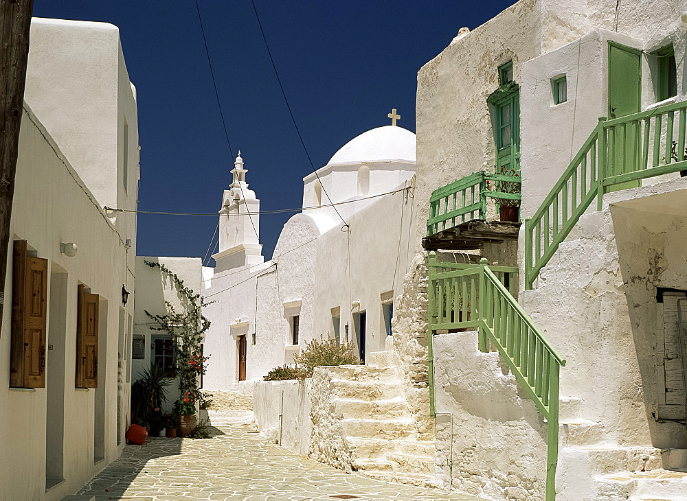 The Kastro, Folegandros, Cyclades, Greek Islands, Greece, Europe