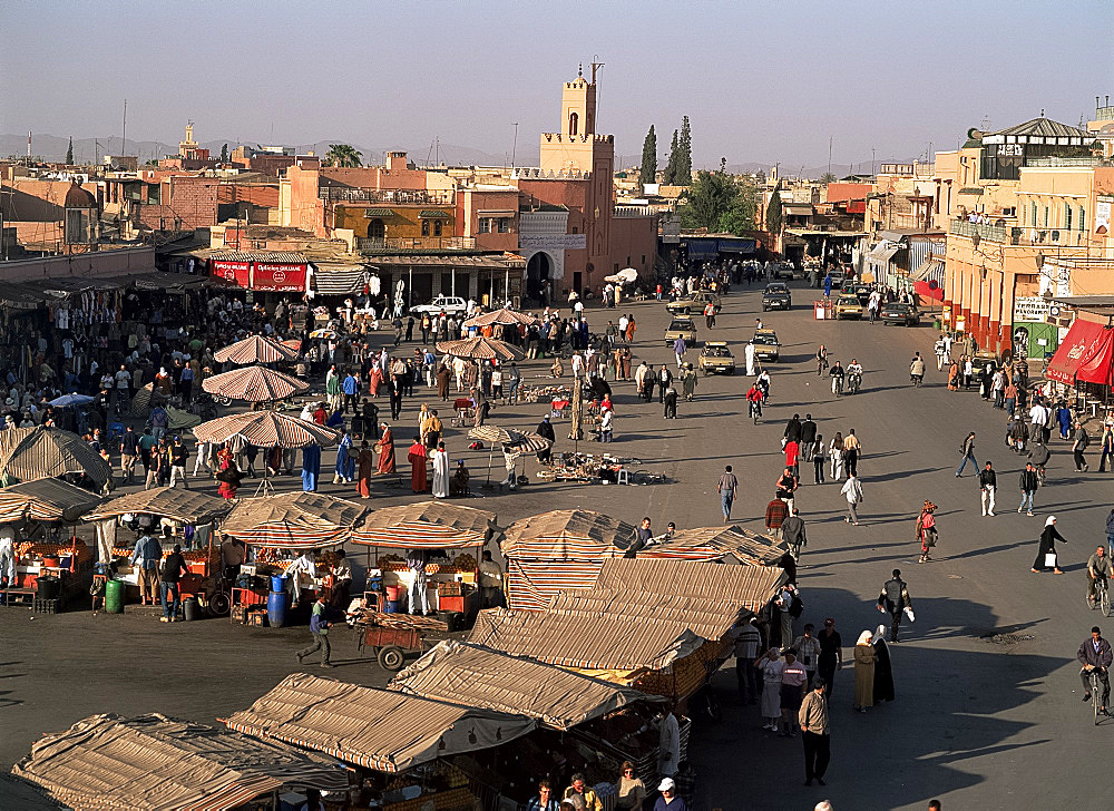 Place Djemaa el Fna, the Medina, Marrakesh, Morocco, North Africa, AFrica