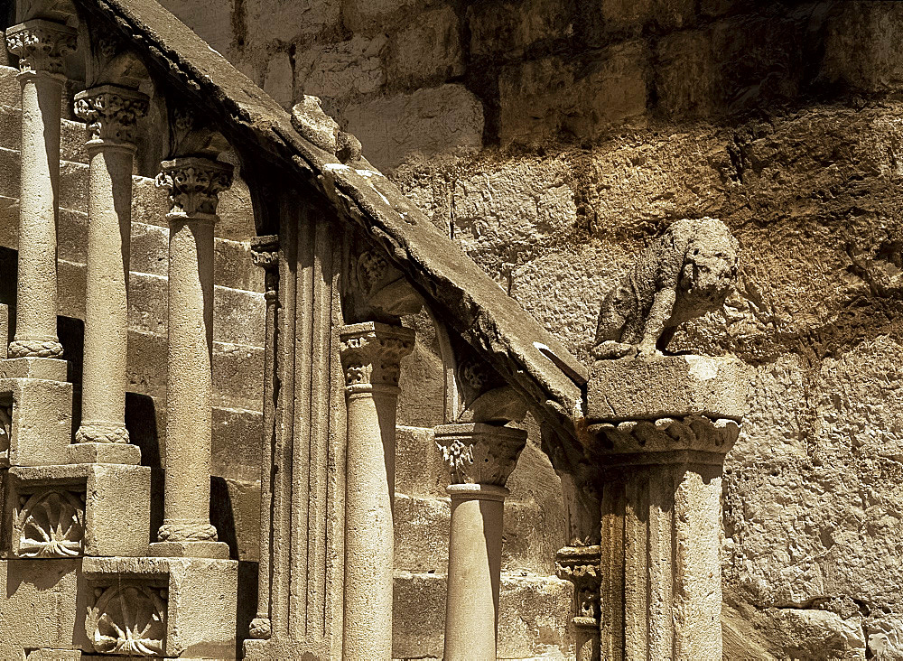 Venetian style stone stairway, Sibenik, Croatia, Europe