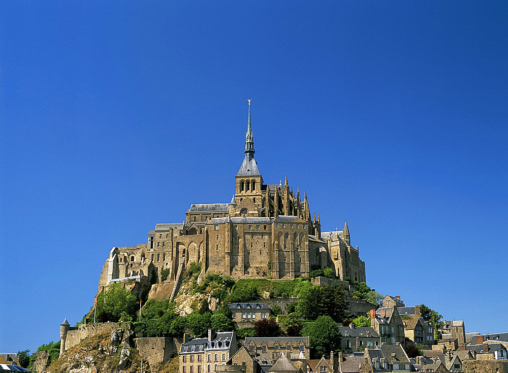 Mont Saint-Michel (Mont-St. Michel), UNESCO World Heritage Site, Normandy, France, Europe